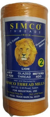 Simco Yellow Thread(400 m Pack of1)