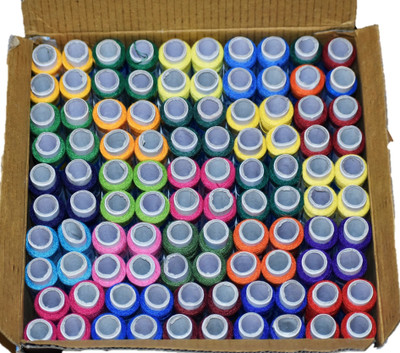 gofii Multicolor Thread(150 m Pack of100)