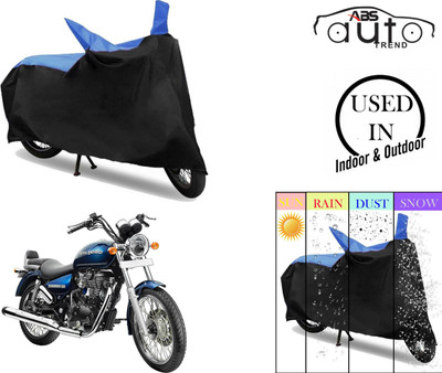 ABS AUTO TREND Two Wheeler Cover for Royal Enfield(Thunderbird 350, Blue, Black)