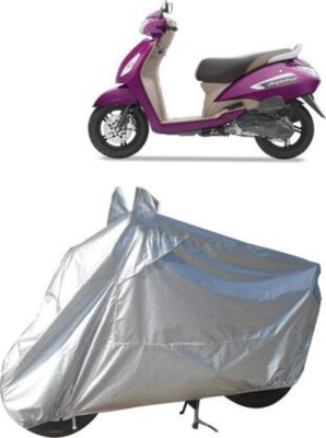 eero Waterproof Two Wheeler Cover for Universal For Bike(Silver)