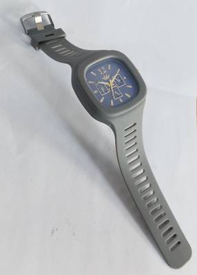 Exclusive New Addi Grey Dial Blue Shaded Glass Grey Resin Strap Analog Watch  - For Boys