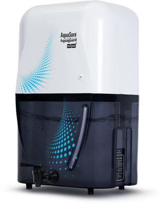 Aquaguard AQUASURE MAXIMA RO+UF+ME 7.2 L RO + UV + MF Water Purifier  (White, Black)