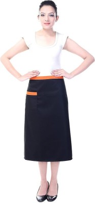 SWITCHON Cotton Home Use Apron - Free Size(Orange, Single Piece)