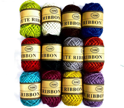 KHUSHA CREATIONS Multicolor Thread(10 m Pack of12)