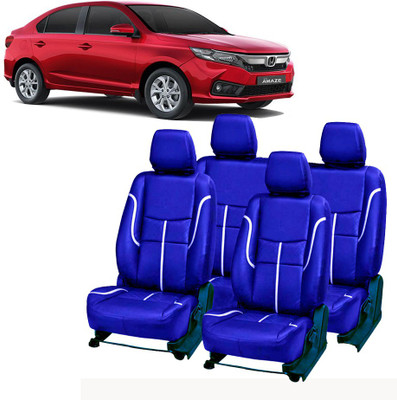JMDi PU Leather Car Seat Cover For Honda Amaze(Detachable Head Rest, Mono Back Seat, 5 Seater, 2 Back Seat Head Rests)