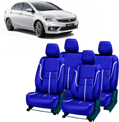 AutoSafe PU Leather Car Seat Cover For Maruti Ciaz(Detachable Head Rest, Mono Back Seat, 5 Seater, 2 Back Seat Head Rests)
