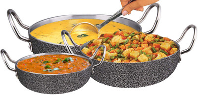 LooksGood Induction Bottom Cookware Set(Aluminium, 3 - Piece)