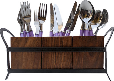SIFU COLLECTION Empty Cutlery Holder Case(BROWN  Holds 50 Pieces)