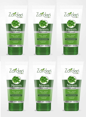 ZORDAN Neem  (Pack of 6) Face Wash(360 ml)
