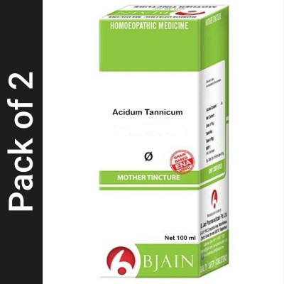 Bjain Acidum Tannicum Q Mother Tincture(2 x 100 ml)