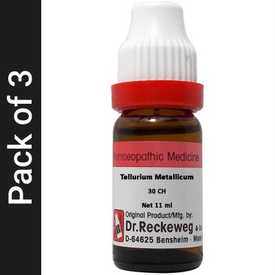 Dr. Reckeweg Tellurium Metallicum 30 CH Dilution(3 x 11 ml)