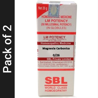 SBL Magnesia Carbonica 0/26 LM Globules(2 x 20 g)