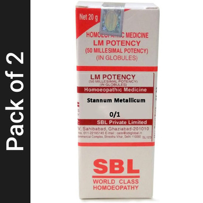 SBL Stannum Metallicum 0/1 LM Globules(2 x 20 g)