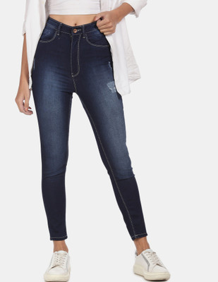 FLYING MACHINE Super Skinny Women Blue Jeans