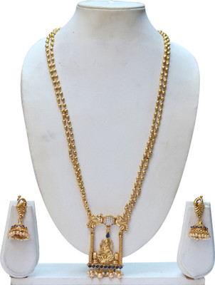 Ethnicking Copper Gold-plated Gold Jewellery Set(Pack of 1)