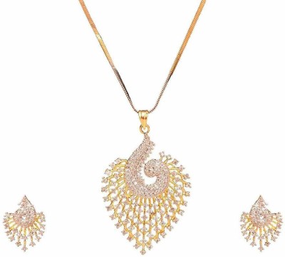 STYLISH FASHION HUB Alloy Gold-plated Gold Jewellery Set(Pack of 1)