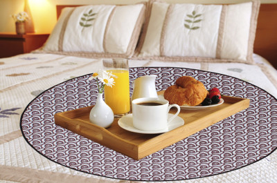 LITHARA Round Pack of 1 Table Placemat(Purple, Grey, PVC)