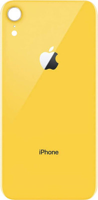 Purplesavvy Apple iPhone XR ( GLASS ) Back Panel(Yellow)