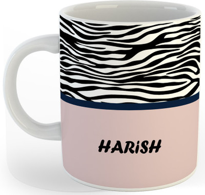 P89M Gift 'HARISH' Name Coffe Ceramic Coffee Mug(330 ml)