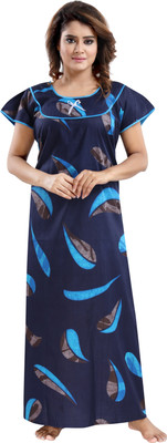 CINCO Women Nighty(Blue, Brown)
