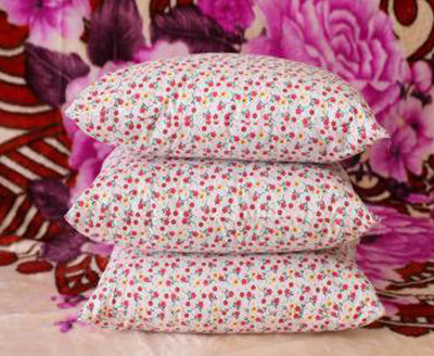 SANJU BROTHER Microfibre Floral Sleeping Pillow Pack of 3(Multicolor)