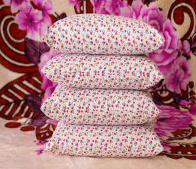 SANJU BROTHER Microfibre Floral Sleeping Pillow Pack of 4(Multicolor)