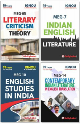 IGNOU MA English MEG-5 MEG-7 MEG-10 MEG-14 (English Medium) Second Year COMBO Of IGNOU Help Books(Paperback, Expert Panel of Gullybaba)