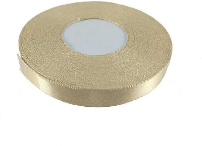 World Wide Villa WWV_01RIBBON 18 MTR Gold Satin Ribbon(Pack of 1)