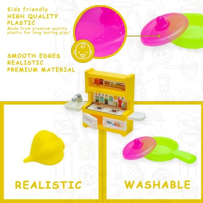 SUNNY 11 Pieces treat kitchen set.A perfect role play toy for kids