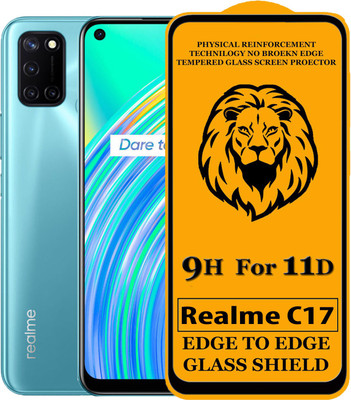 HQ Protection Edge To Edge Tempered Glass for Realme C17(Pack of 1)