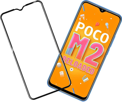 HUPSHY Edge To Edge Tempered Glass for POCO M2 Reloaded(Pack of 1)