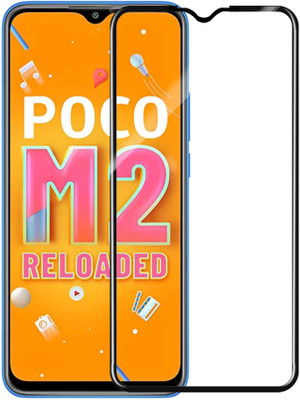 HUPSHY Edge To Edge Tempered Glass for POCO M2 Reloaded(Pack of 1)
