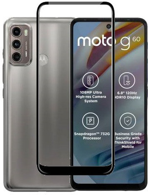 ECMERED Edge To Edge Tempered Glass for MOTOROLA G40 FUSION, MOTO G40 FUSION, MOTOROLA G60, MOTO G60(Pack of 1)