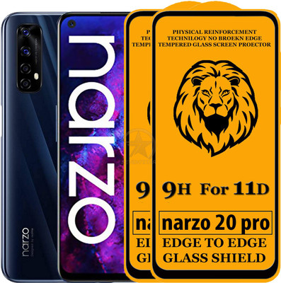 SEVEN7STAR Edge To Edge Tempered Glass for Realme Narzo 20 Pro(Pack of 2)