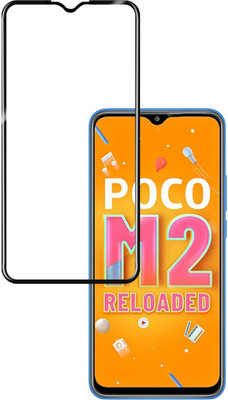 HUPSHY Edge To Edge Tempered Glass for POCO M2 Reloaded(Pack of 1)