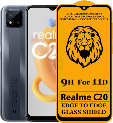 HQ Protection Edge To Edge Tempered Glass for Realme C20(Pack of 1)
