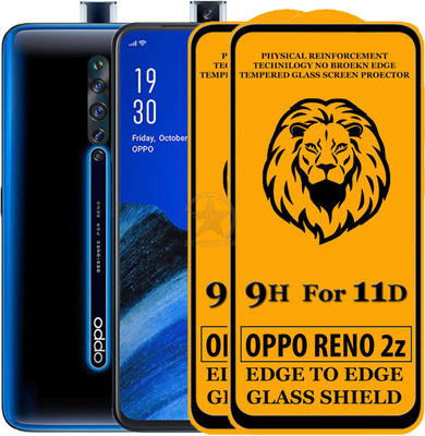 HQ Protection Edge To Edge Tempered Glass for OPPO Reno 2z(Pack of 2)