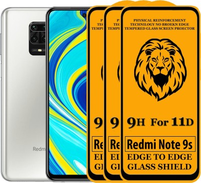 SEVEN7STAR Edge To Edge Tempered Glass for Mi Redmi Note 9S(Pack of 3)