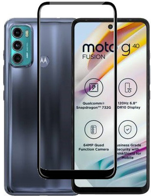 HOBBYTRONICS Edge To Edge Tempered Glass for MOTOROLA G60, MOTO G60, MOTO G40 FUSION, MOTOROLA G40 FUSION(Pack of 1)