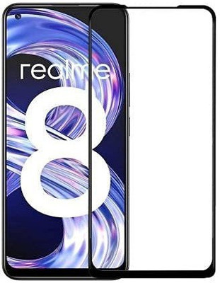 NSTAR Edge To Edge Tempered Glass for Realme 8 5G(Pack of 1)