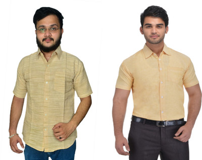 DESHBANDHU DBK Men Striped Casual Multicolor Shirt(Pack of 2)
