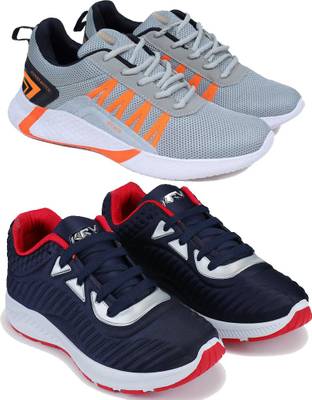 Casual sneakers and loafers shoes Combo(MR)-1720-1083 (Pack of 2) Walking Shoes For Men  (Navy, Grey)