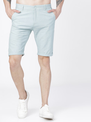 HIGHLANDER Solid Men Green Regular Shorts