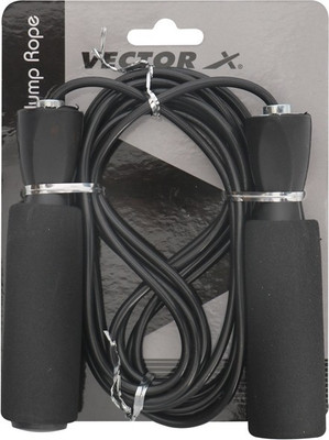 VECTOR X Agility Freestyle Skipping Rope(Black, Length: 160 cm)