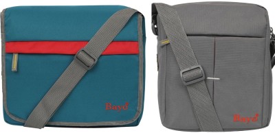 bayo Blue, Grey Sling Bag Sky Blue & Grey Combo men sling Bag(Pack of 2)