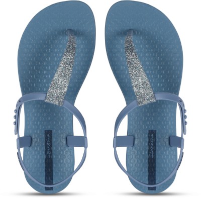 Ipanema Women Flip Flops(Blue , 7)