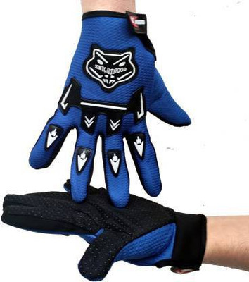 GymWar Full Finger Gloves Heat And Tear Resistant. Riding Gloves(Blue)