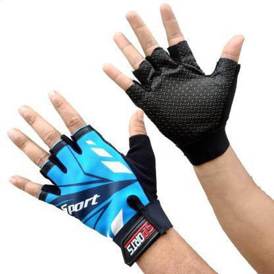 uRock BEST IN CLASS GYM GLOVES FOR MEN & WOMEN Gym & Fitness Gloves(Blue) Riding Gloves(Blue)