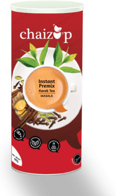 chaizup Instant Premix Masala Premix Tea Can of Karak Chai With Indian Spices & Low Sugar | Ready to Drink Homelike tea, Anytime Anywhere , 1 Kg / 1000 Gm - 70 Cups Spices Instant Tea Tin(1 kg)