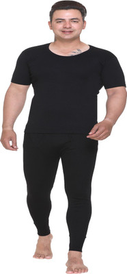 Warm-zone Half Sleeve Thermal Men Top - Pyjama Set Thermal
